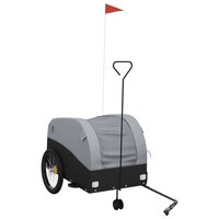 Fietstrailer 45 kg ijzer zwart en grijs 2