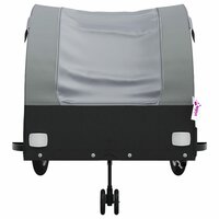 Fietstrailer 45 kg ijzer zwart en grijs 6