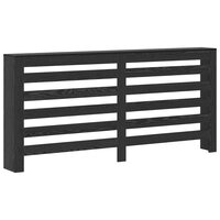 Radiatorafdekking Zwart Eiken 175 x 20 x 82 cm Bewerkt hout 2