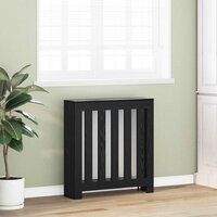 Radiatorafdekking Zwart Eiken 78 x 20 x 82 cm Bewerkt hout 3