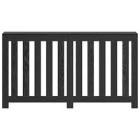 Radiatorafdekking Zwart Eiken 149 x 20 x 82 cm Bewerkt hout 4