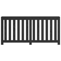 Radiatorafdekking Zwart Eiken 175 x 20 x 82 cm Bewerkt hout 4