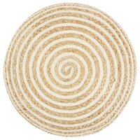 Poef handgemaakt 45x30 cm jute 2
