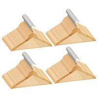 100-delige Kledinghangerset anti-slip hardhout 2