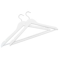 50-delige Kledinghangerset anti-slip hardhout wit 4
