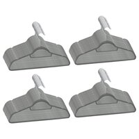 100-delige Kledinghangerset anti-slip fluweel grijs 2