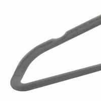 100-delige Kledinghangerset anti-slip fluweel grijs 6