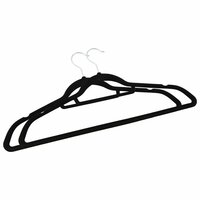 100-delige Kledinghangerset anti-slip fluweel zwart 4