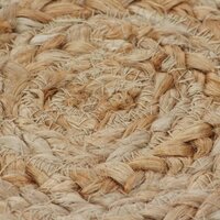 Tapijt met ontwerp rond 120 cm gevlochten jute 5