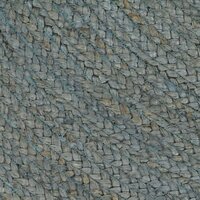 Vloerkleed handgemaakt rond 120 cm jute olijfgroen 5