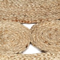 Vloerkleed handgemaakt 90 cm gevlochten jute 5