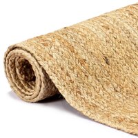 Vloerkleed handgemaakt 80x160 cm jute naturel  2