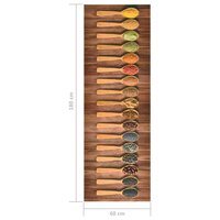Keukenmat wasbaar Spoon 60x180 cm 6