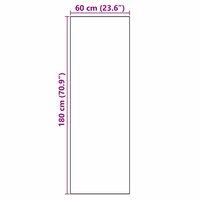Keukenmat Zwart 180 x 60 cm Fluweel 7