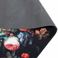 Keukenmat Zwart 180 x 60 cm Fluweel 4