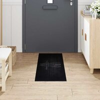 Keukenmat Bestek Zwart 150 x 45 cm Fluweel 3