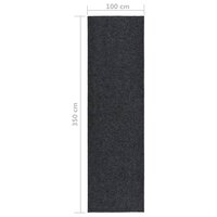 Droogloopmat 100x350 cm antracietkleurig 6