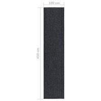 Droogloopmat 100x450 cm antracietkleurig 6