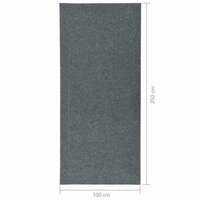 Droogloopmat 100x250 cm grijs 7