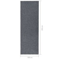 Droogloopmat 100x350 cm grijs 7
