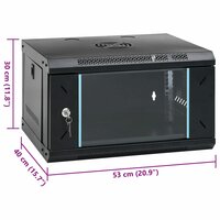 6U Wandgemonteerde Netwerkkast 19&amp;quot; IP20 53x40x30 cm 8
