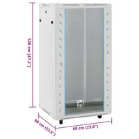 Netwerkkast 22U 19&amp;quot; IP20 60x60x120 cm grijs 8