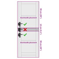 Binnendeur Wit 73,5 x 211 cm Multiplex 9
