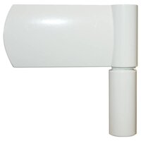 Voordeur 100x210 cm aluminium en PVC wit 8