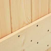Schuifdeur Naturel en Zwart 80 x 210 cm Massief grenenhout 8