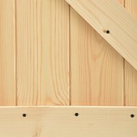 Schuifdeur 80 x 210 cm Massief grenenhout Naturel en Zwart 9