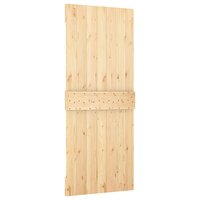 Schuifdeur Natuurlijk en Wit 80 x 210 cm Massief grenenhout 5