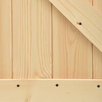 Schuifdeur Natuurlijk en Wit 80 x 210 cm Massief grenenhout 7