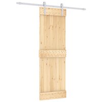 Schuifdeur Natuurlijk en Wit 70 x 210 cm Massief Grenenhout 2