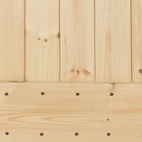 Schuifdeur Naturel en Zwart 70 x 210 cm Massief Grenenhout 7
