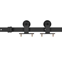Schuifdeur Naturel en Zwart 70 x 210 cm Massief Grenenhout 9