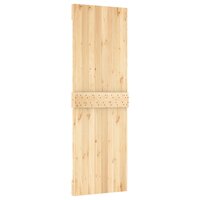 Schuifdeur Naturel en Zwart 70 x 210 cm Massief Grenenhout 5