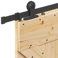 Schuifdeur NARVIK 80 x 210 cm (152,5 cm) Naturel en Zwart 6