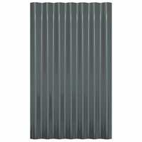 Dakpanelen 36 st 60x36 cm gegalvaniseerd staal antracietkleurig 4