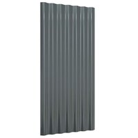 Dakpanelen 12 st 80x36 cm gegalvaniseerd staal antracietkleurig 3