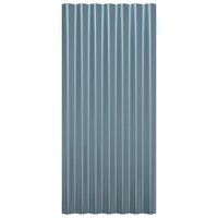 Dakpanelen 36 st 80x36 cm gegalvaniseerd staal grijs 4