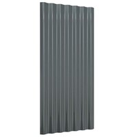 Dakpanelen 36 st 80x36 cm gegalvaniseerd staal antracietkleurig 3
