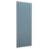 Dakpanelen 12 st 100x36 cm gegalvaniseerd staal grijs 3