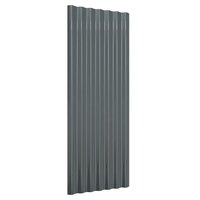 Dakpanelen 12 st 100x36 cm gegalvaniseerd staal antracietkleurig 3