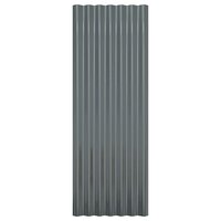 Dakpanelen 12 st 100x36 cm gegalvaniseerd staal antracietkleurig 4
