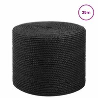 Jute Touw 8 Zwart 100% Tossa jute 2