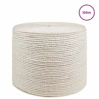 Jute Touw 2 pcs 2 Wit 100% Tossa jute 2