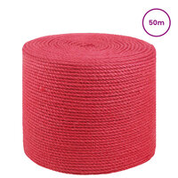 Jute Touw Rood 100% Tossa jute 2
