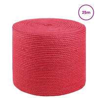 Jute Touw Rood 100% Tossa jute 2