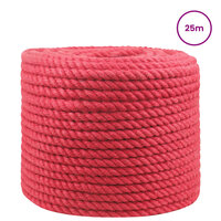 Jute Touw Rood 100% Tossa jute 2