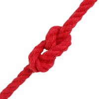 Touw 2 pcs Rood Katoen 3